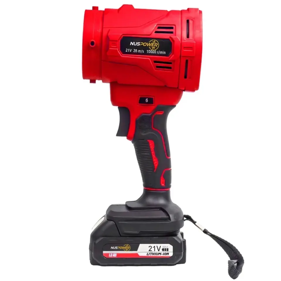 Kırmızı 21V Turbo Şarjlı Yaprak Üfleme Makinesi