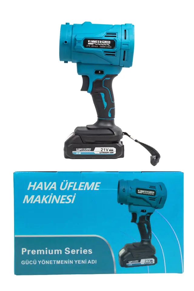 Mavi 21V Turbo Şarjlı Yaprak Üfleme Makinesi