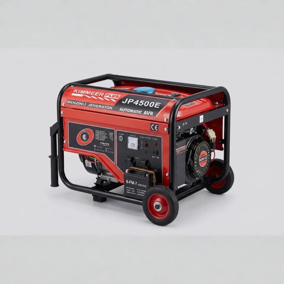 3 kW Marşlı İpli Bakır Sargı Benzinli Jeneratör