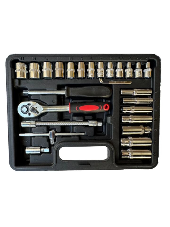 54 Parça 36 Diş 1/4'' Lokma Takımı