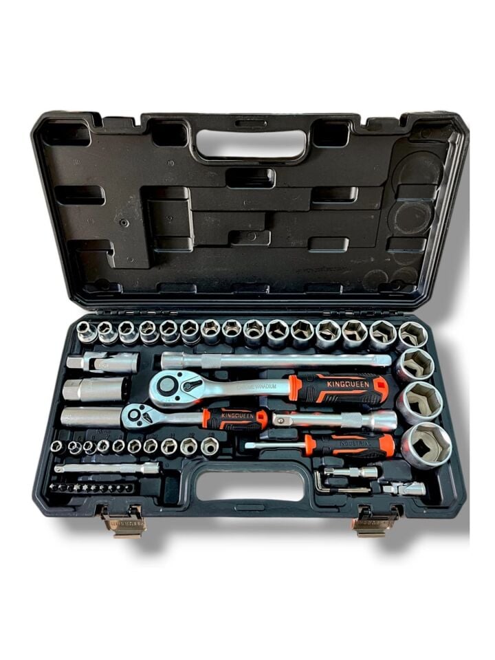52 Parça 1/2'' Ve 1/4'' Lokma Takımı Seti
