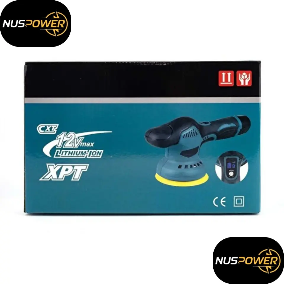 NusPower 12V Orbital 6 Kademeli Cila Pasta Parlatma Polisaj Makinesi
