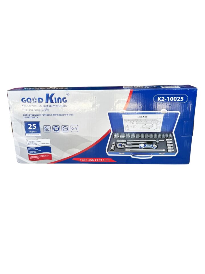 GOODKING 24 Parça 1/2'' Lokma Anahtar ve El Aletleri Seti (Cr-V Çelik)