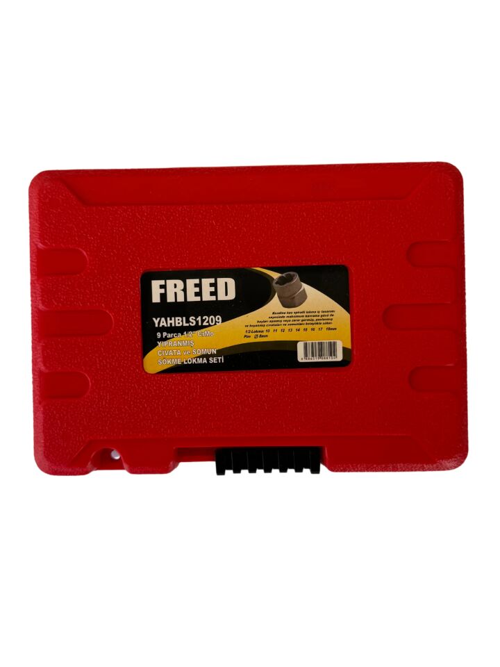 FREED  10 Parça 1/2'' Yıpranmış Cıvata ve Bozuk Somun Sökme Lokma Seti