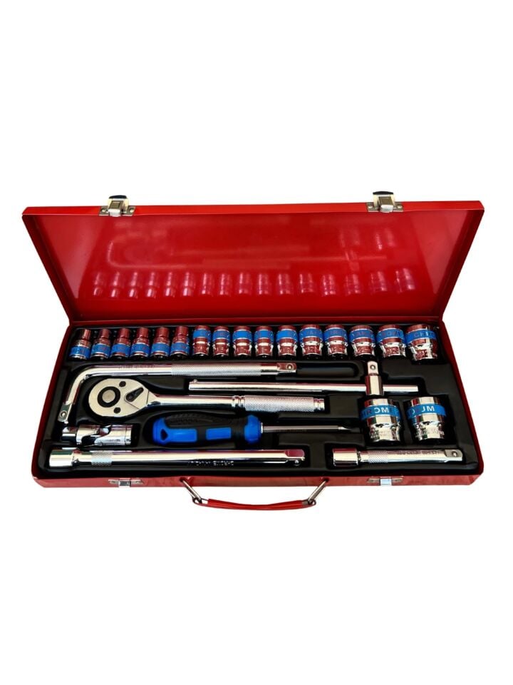 25 Parça 1/2'' Lokma Takımı - Chrome Vanadium